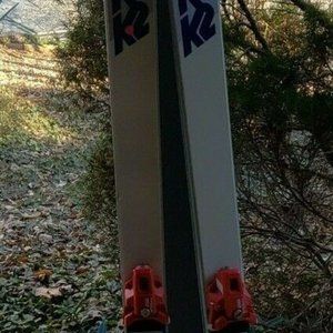Used K2 455 Sport Series USA Downhill Snow Skis 192CM Tyrolia 190 D Bindings